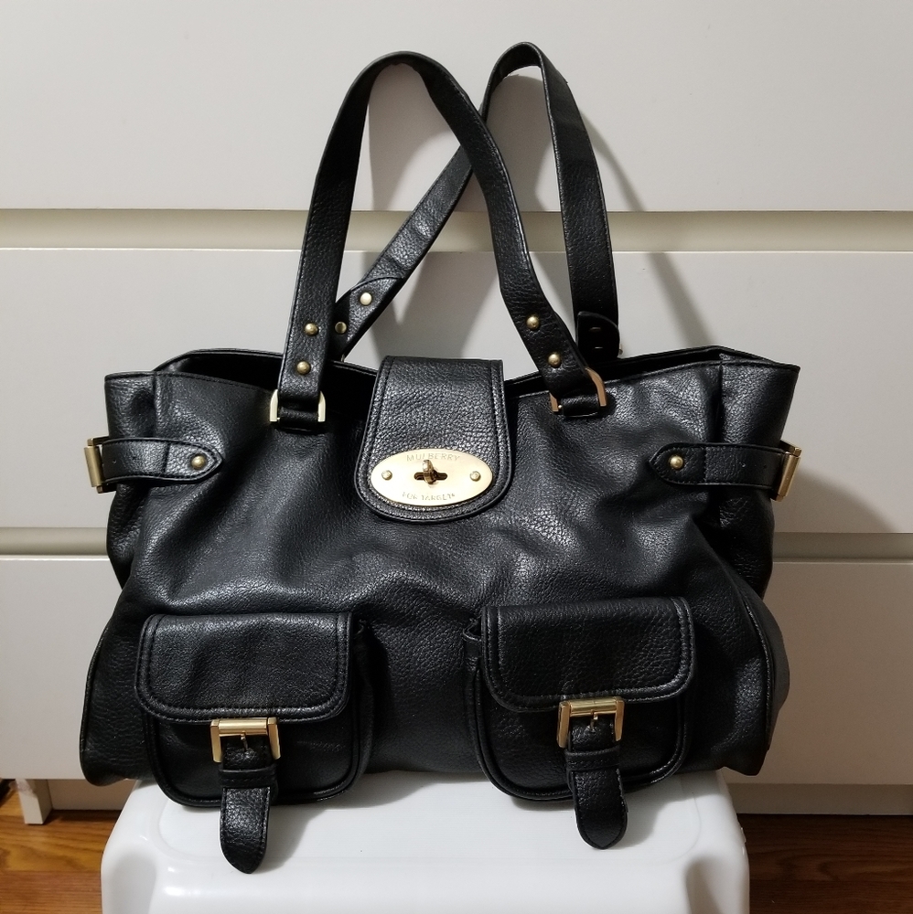 Mulberry for Target Black Faux Leather Tote